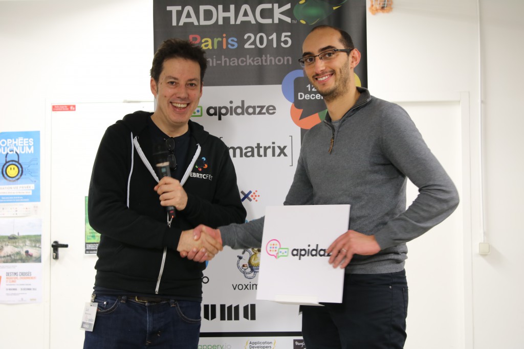 Apidaze winner Tadhack-plopplip Habib BEN YAHIA